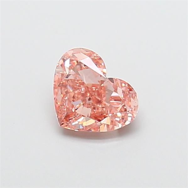 1.08 CT Fancy Intense Brownish Pink HEART