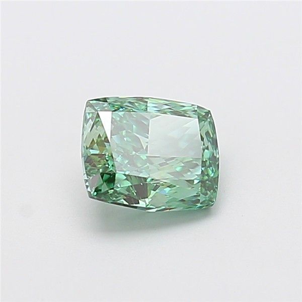 1.5 CT Fancy Vivid Green CUSHION MODIFIED