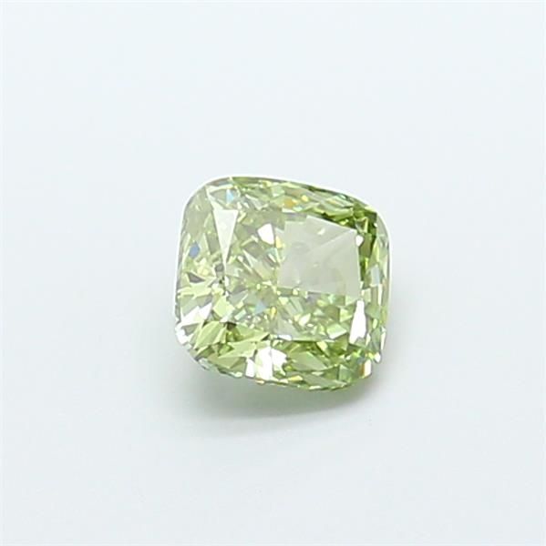 0.94 CT Fancy Vivid Green CUSHION MODIFIED