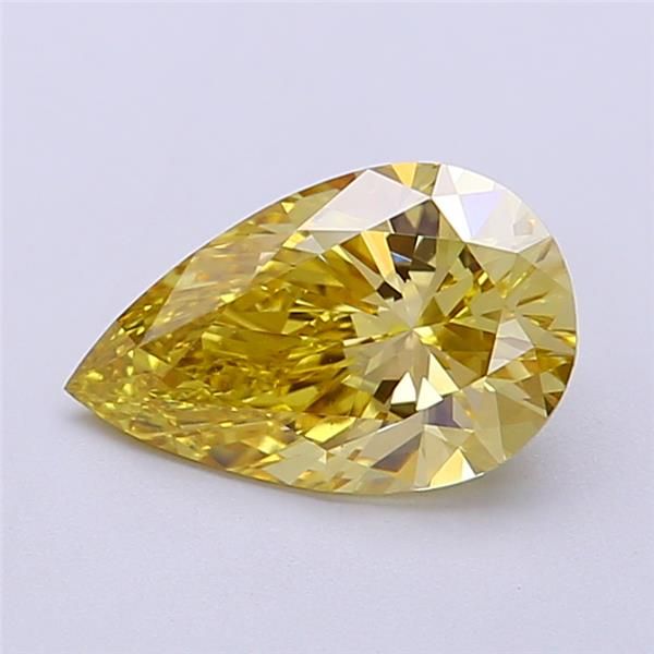 1.42 CT Fancy Intense Yellow PEAR