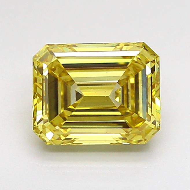 1.55 CT Fancy Intense Yellow EMERALD