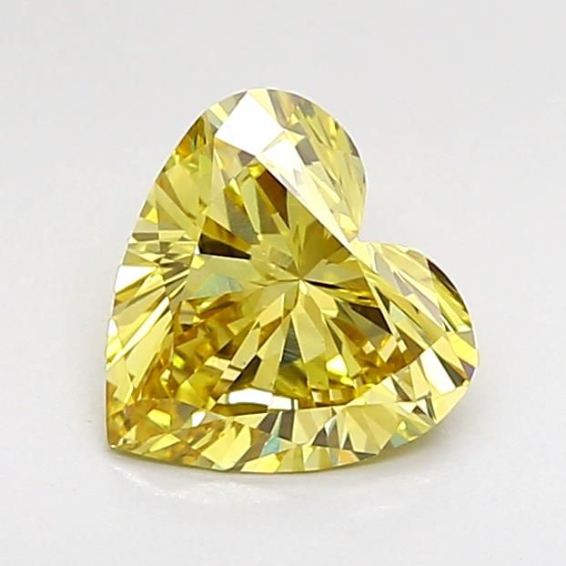 1.04 CT Fancy Intense Yellow HEART