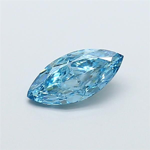 1.0 CT Fancy Vivid Blue MARQUISE