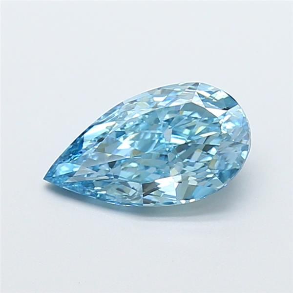 1.5 CT Fancy Vivid Blue PEAR