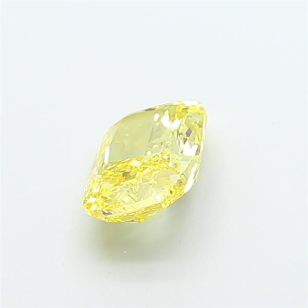 1.39 CT Fancy Vivid Yellow CUSHION MODIFIED