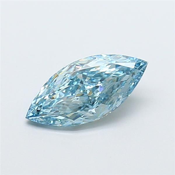 1.01 CT Fancy Vivid Blue MARQUISE