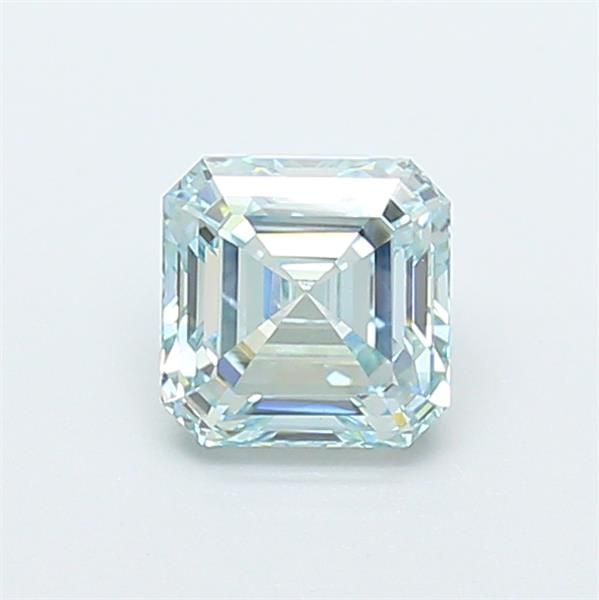 1.36 CT Fancy Intense Green ASSCHER