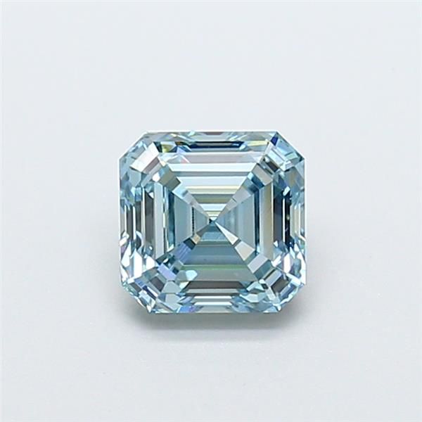 1.28 CT Fancy Intense Blue ASSCHER