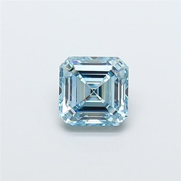 1.03 CT Fancy Vivid Blue ASSCHER