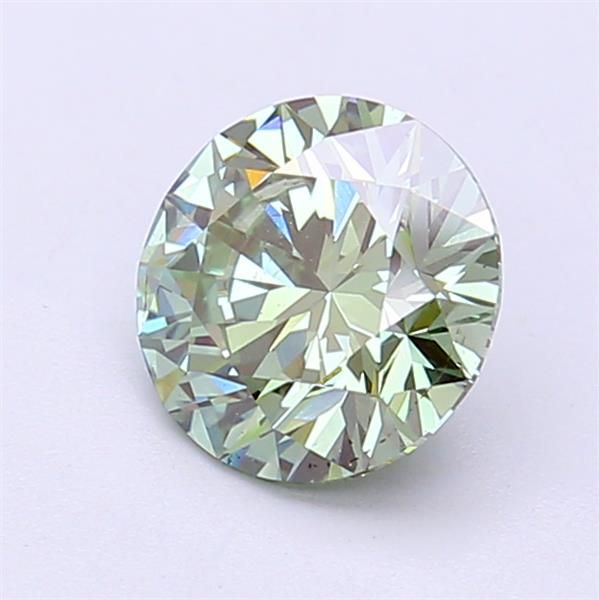 1.29 CT Fancy Vivid Green ROUND