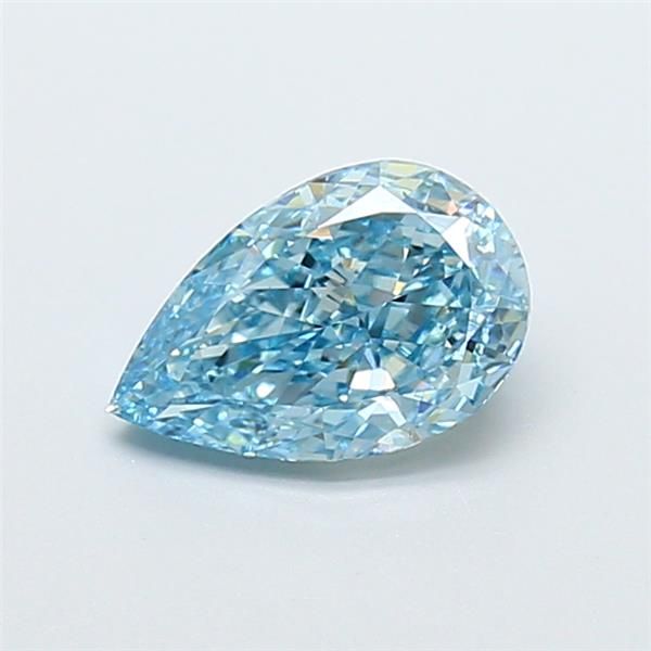 1.39 CT Fancy Vivid Blue PEAR