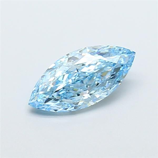 1.07 CT Fancy Vivid Blue MARQUISE