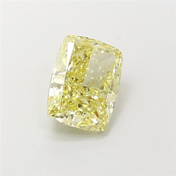 1.59 CT Fancy Yellow CUSHION MODIFIED