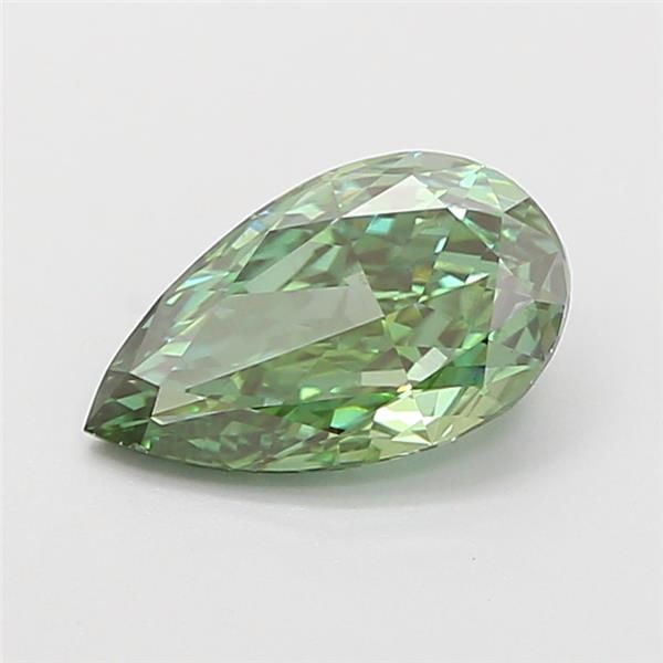 1.13 CT Fancy Vivid Green PEAR