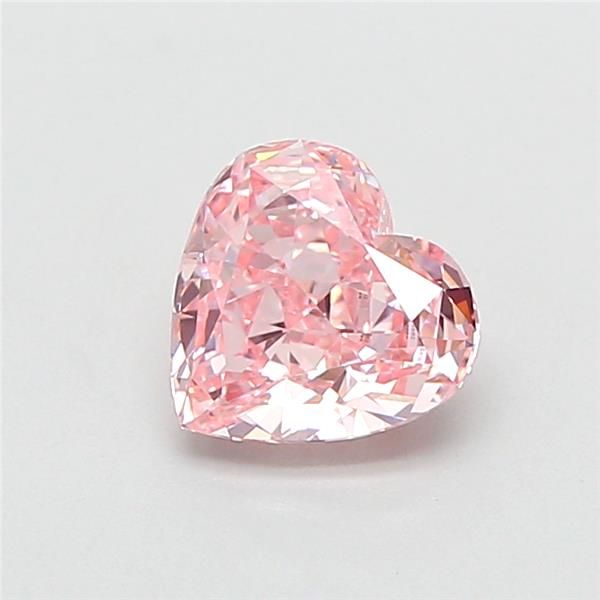 1.02 CT Fancy Intense Pink HEART