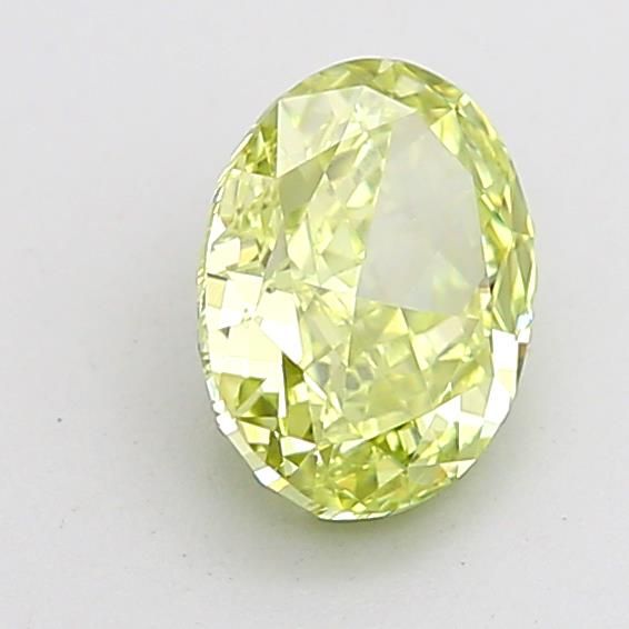 1.33 CT Fancy Intense Green Yellow OVAL