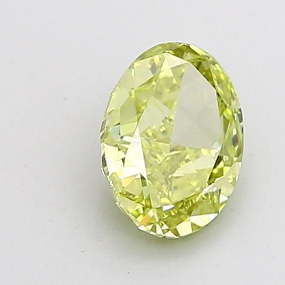1.06 CT Fancy Intense Greenish Yellow OVAL