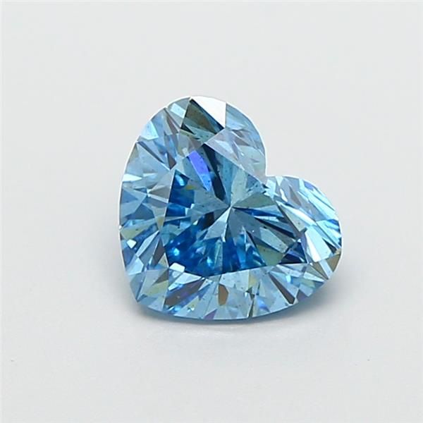 1.02 CT Fancy Vivid Blue HEART