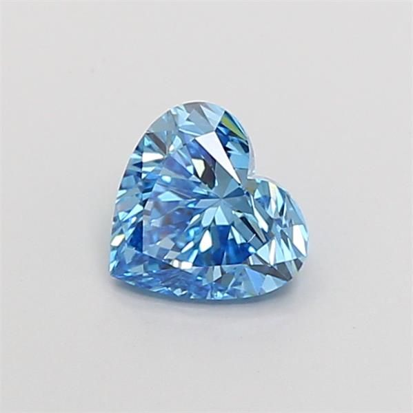 1.0 CT Fancy Vivid Blue HEART