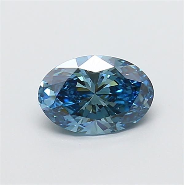 0.95 CT Fancy Vivid Blue OVAL