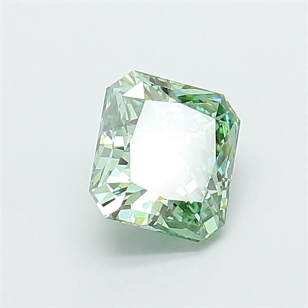 1.01 CT Fancy Vivid Green SQUARE RADIANT