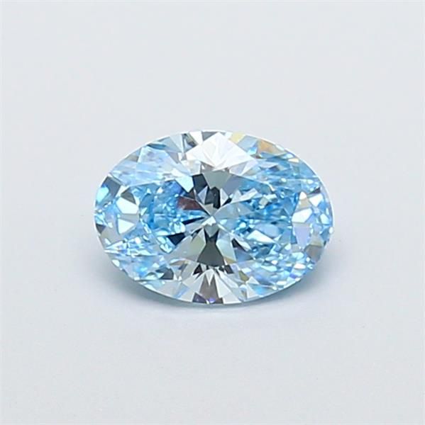 0.92 CT Fancy Vivid Blue OVAL