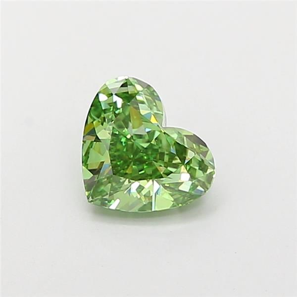 1.1 CT Fancy Vivid Green HEART