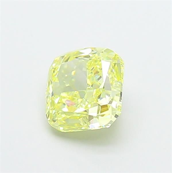 1.05 CT Fancy Yellow CUSHION BRILLIANT