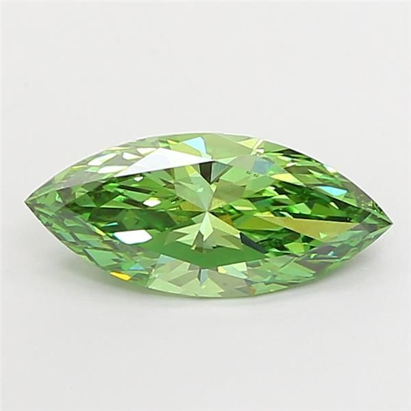 1.5 CT Fancy Vivid Green MARQUISE