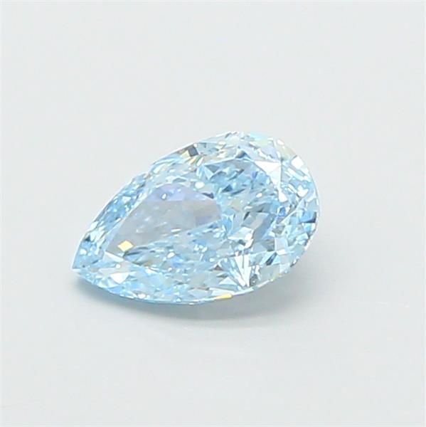 1.09 CT Fancy Intense Greenish Blue PEAR