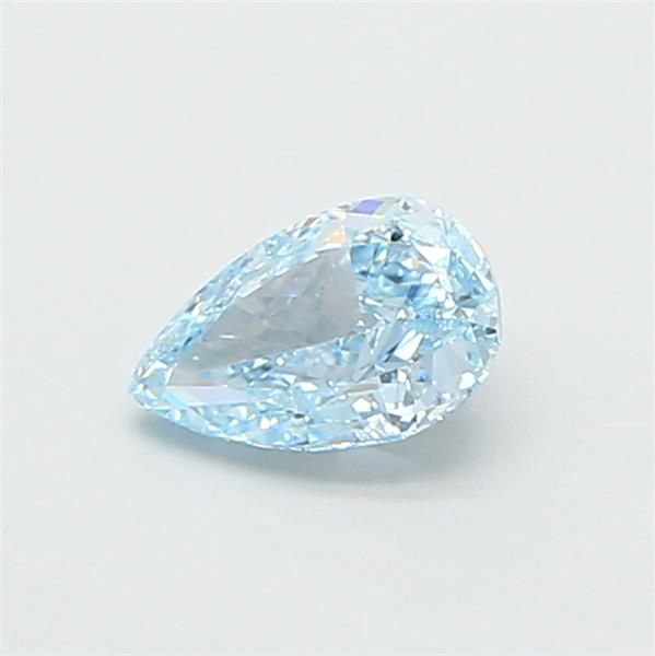 1.09 CT Fancy Intense Greenish Blue PEAR
