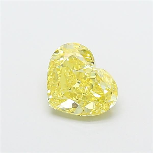 1.02 CT Fancy Intense Yellow HEART