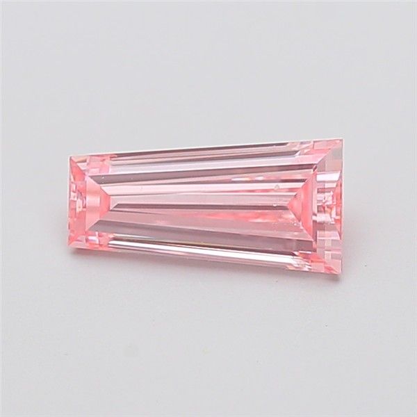1.33 CT Fancy Intense Pink TAPERED BAGUETTE