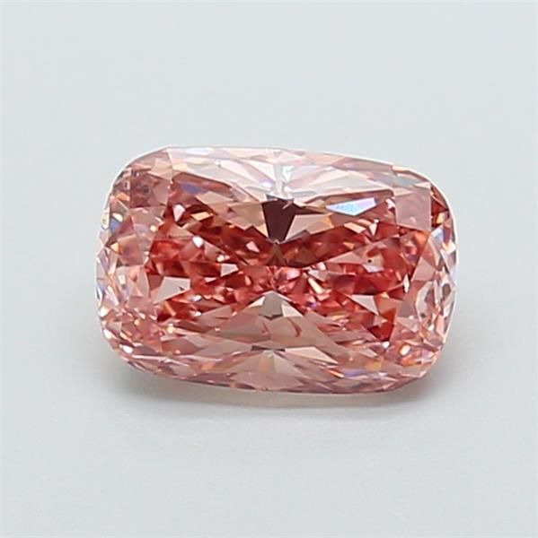 2.02 CT Fancy Intense Brownish Pink CUSHION MODIFIED