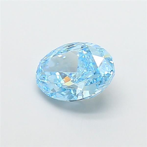 1.74 CT Fancy Vivid Blue OVAL