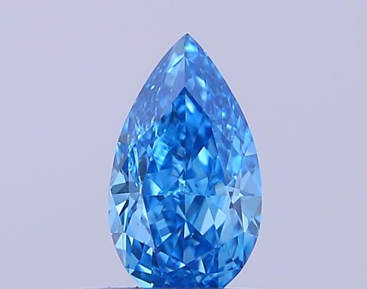 0.34 CT Fancy Vivid Blue PEAR