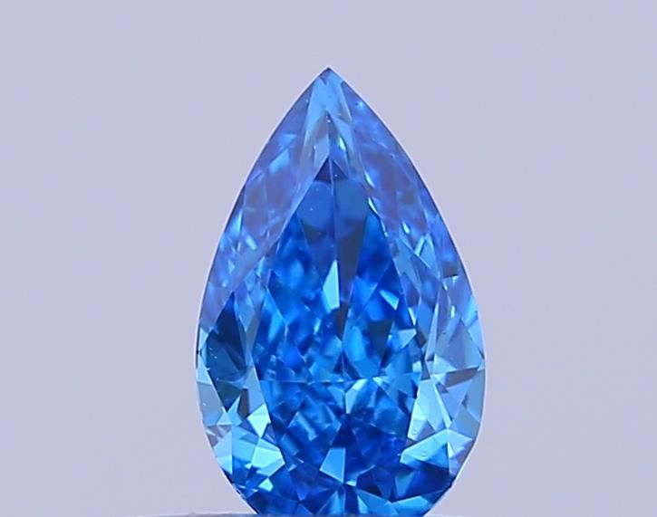 0.32 CT Fancy Vivid Blue PEAR