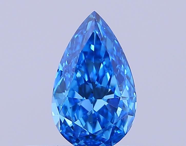0.34 CT Fancy Vivid Blue PEAR