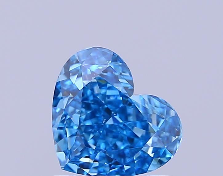 1.01 CT Fancy Vivid Blue HEART