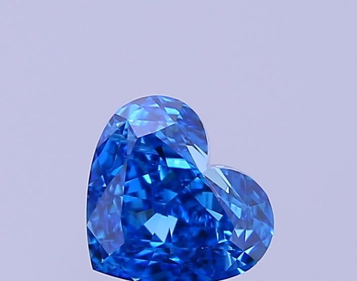 1.01 CT Fancy Vivid Blue HEART