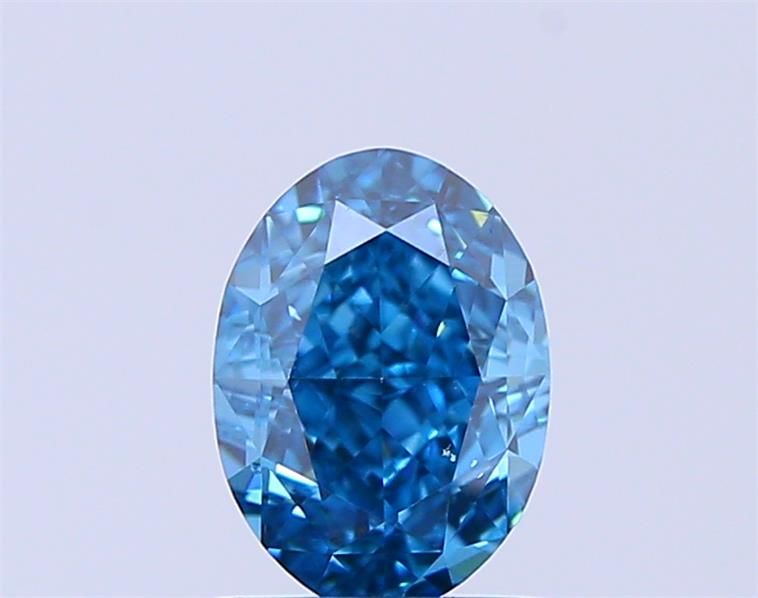 1.07 CT Fancy Vivid Blue OVAL