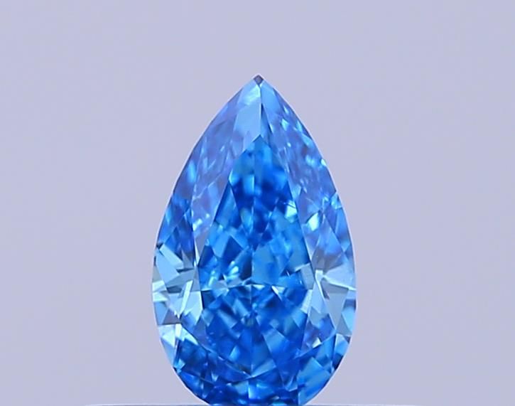0.32 CT Fancy Vivid Blue PEAR