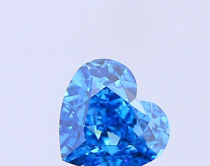 1.01 CT Fancy Vivid Blue HEART