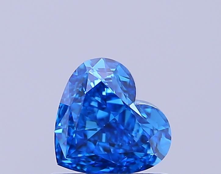 1.03 CT Fancy Vivid Blue HEART