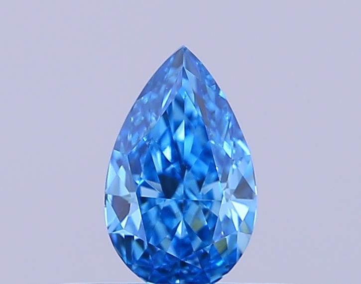 0.35 CT Fancy Vivid Blue PEAR