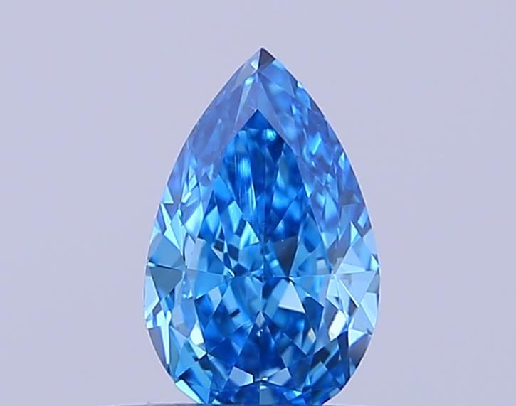 0.36 CT Fancy Vivid Blue PEAR