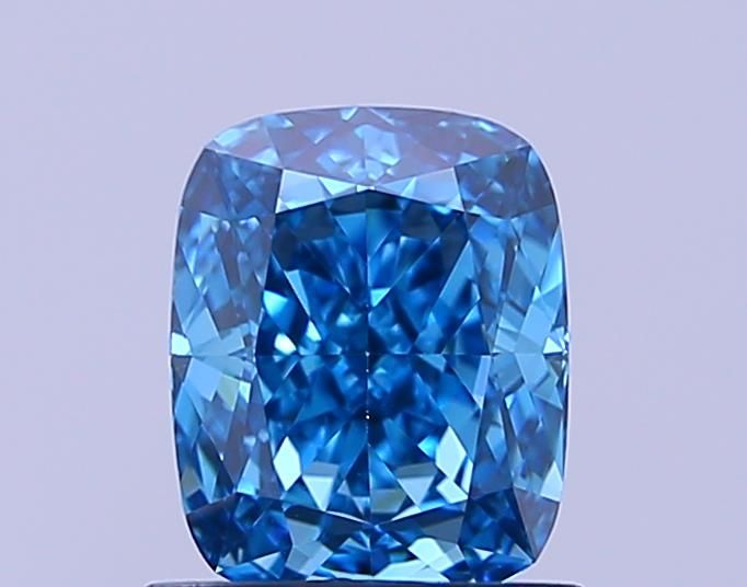 1.02 CT Fancy Vivid Blue CUSHION BRILLIANT