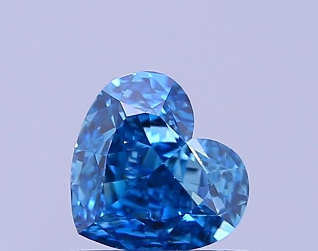 1.0 CT Fancy Vivid Blue HEART