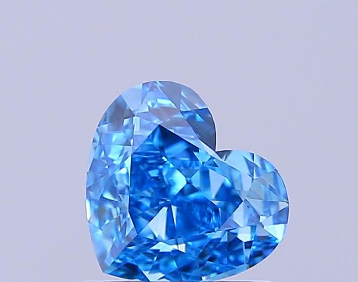 1.0 CT Fancy Vivid Blue HEART