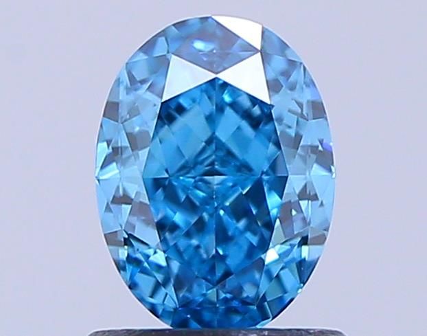 1.02 CT Fancy Vivid Blue OVAL